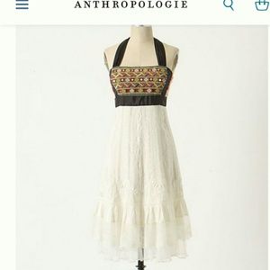 Boho embroidered lace dress